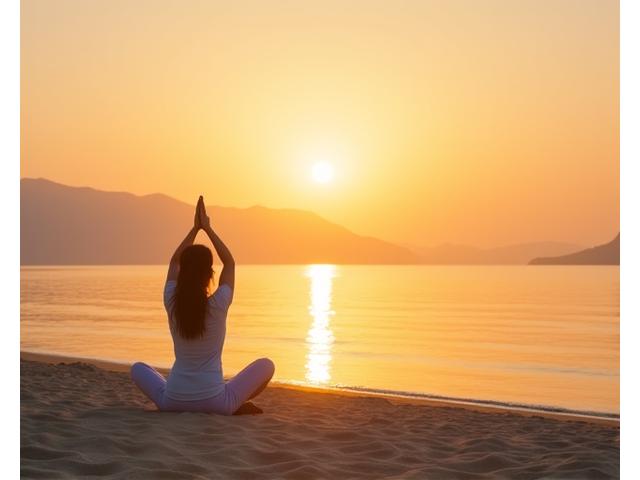 제주 해변 요가